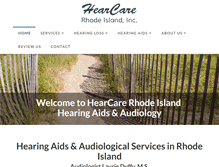 Tablet Screenshot of hearcareri.com